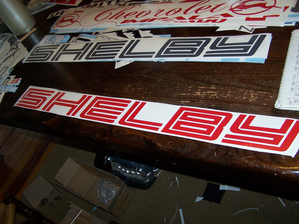 SHELBY WINDSHIELD VINYL DECAL STICKER BANNER CHOOSE SIZE & COLOR
