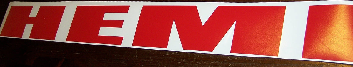 HEMI WINDSHIELD DECAL STICKER BANNER CHOOSE COLOR AND SIZE
