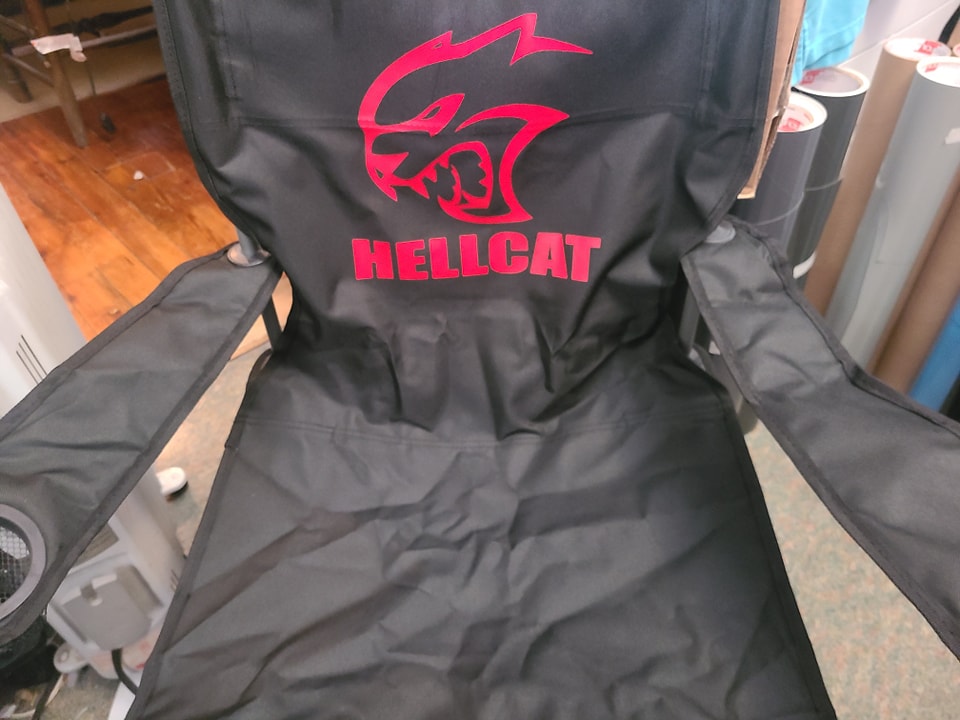 DODGE HELLCAT FOLDING CHAIR DEMON REDEYE