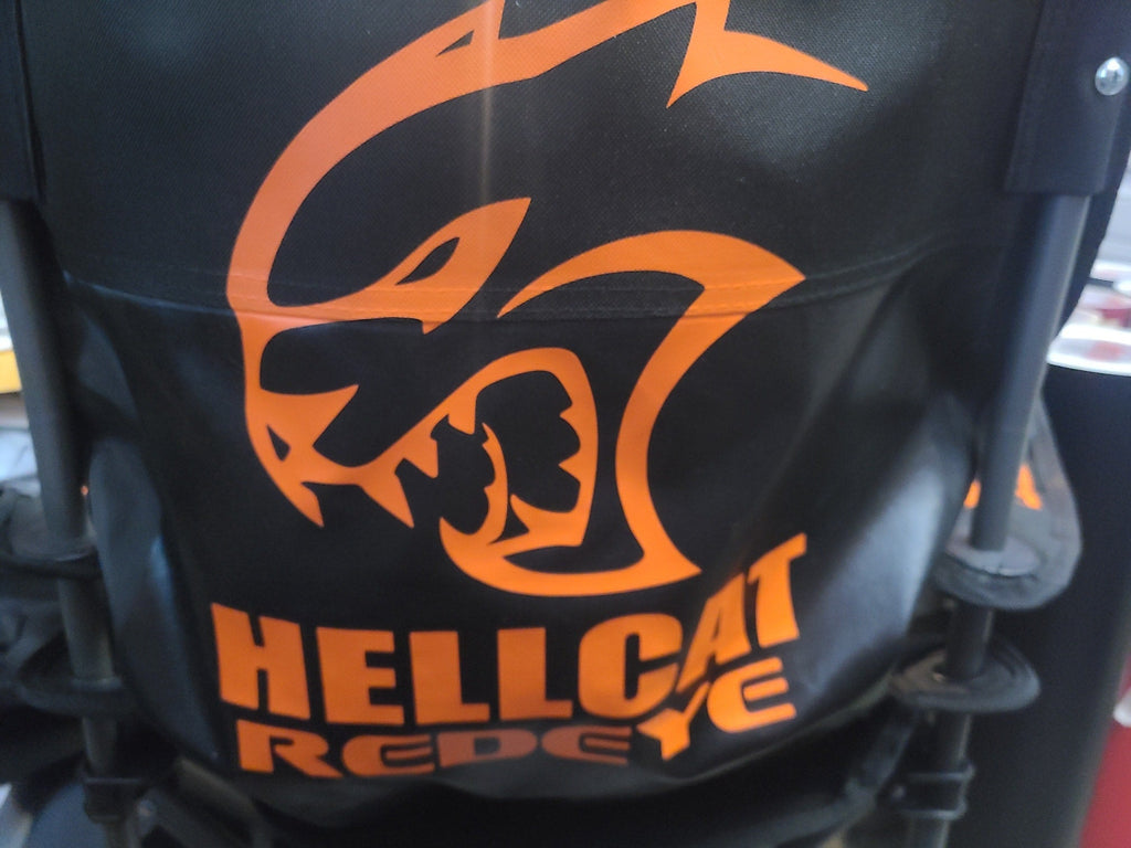 DODGE HELLCAT FOLDING CHAIR DEMON REDEYE
