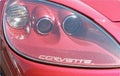 CORVETTE C6 HEADLIGHT DECAL CHOOSE COLOR SET OF 2