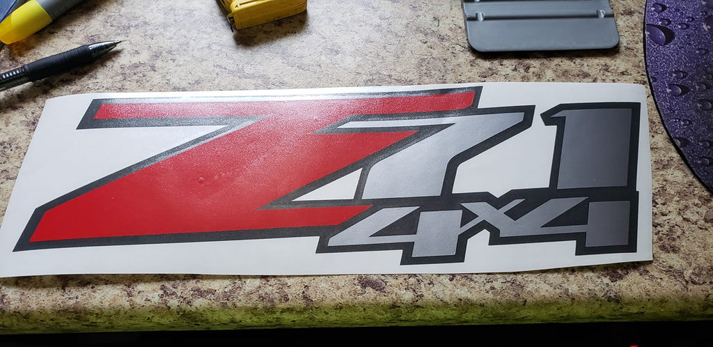 Z71 4X4 BEDSIDE / WINDOW STICKER VINYL DECAL CHOOSE COLOR