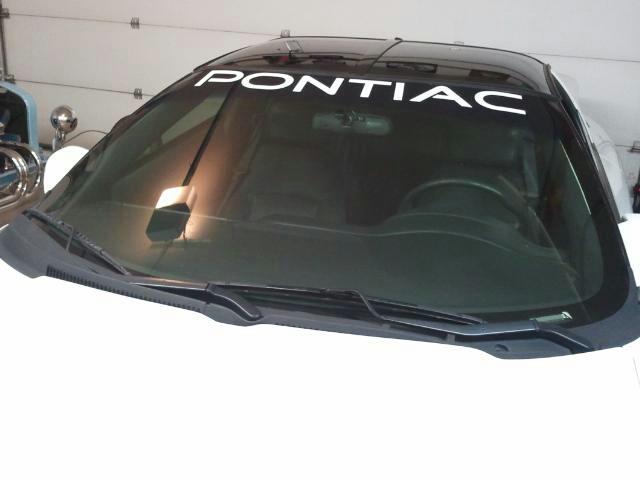 PONTIAC WINDSHIELD VINYL DECAL BANNER WINDOW CHOOSE COLOR & SIZE