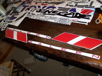 SALEEN MUSTANG WINDSHIELD & DOOR KIT WITH CEVRON STRIPES