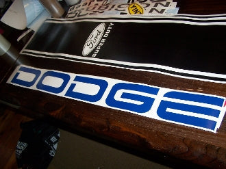 DODGE WINDSHIELD VINYL DECAL CHOOSE SIZE & COLOR