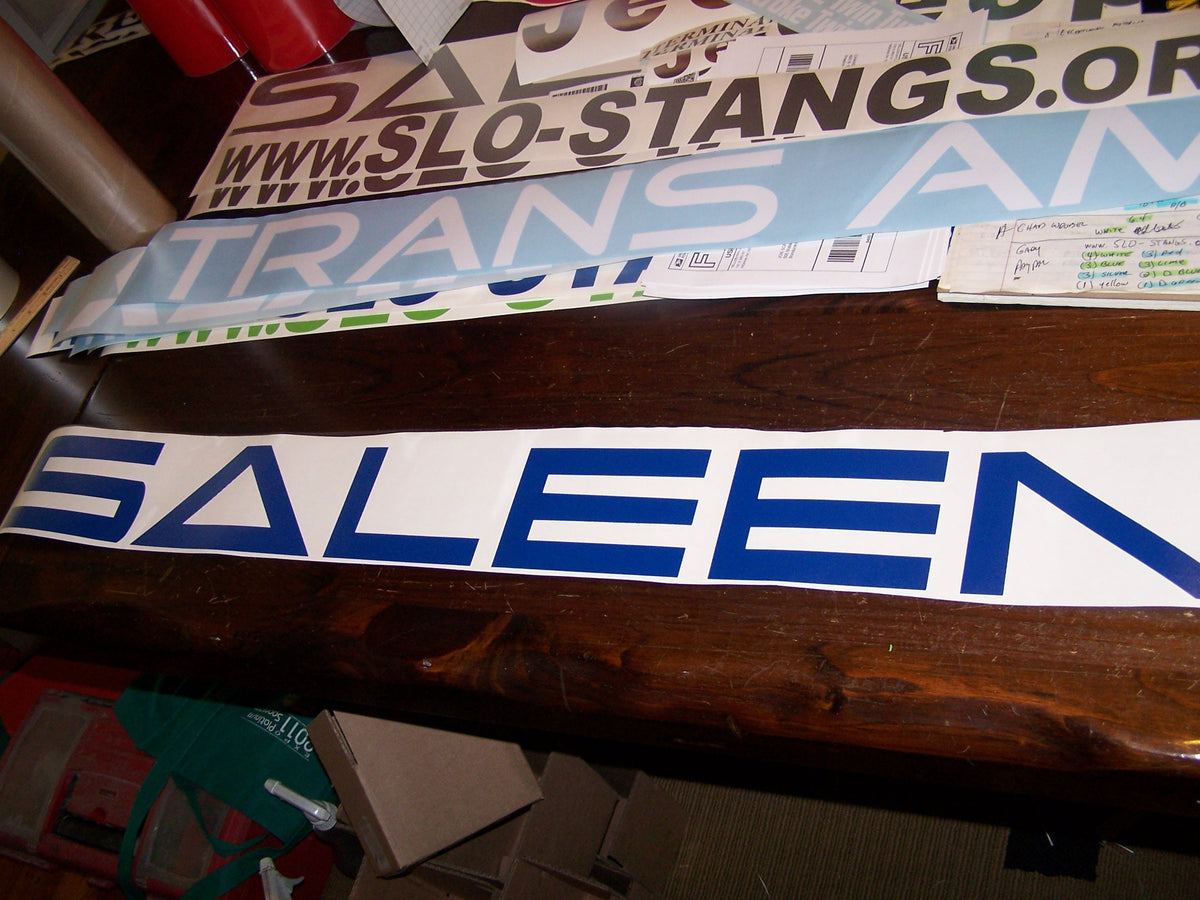 SALEEN WINDSHIELD DECAL BANNER STICKER CHOOSE COLOR AND SIZE