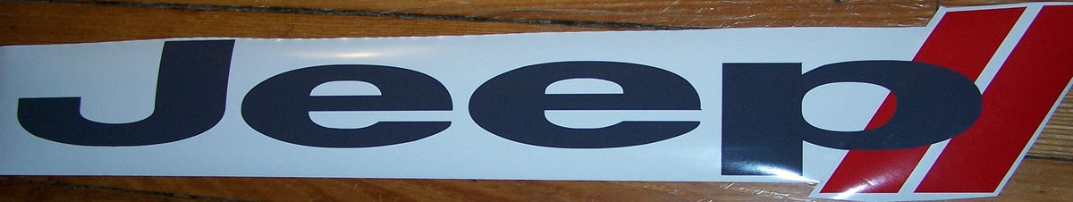 JEEP WINDSHIELD VINYL DECAL STICKER CHOOSE SIZE & 2 COLORS