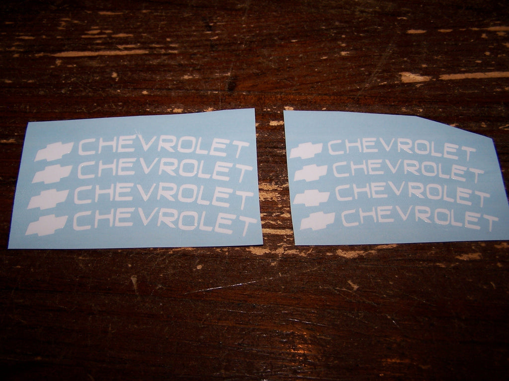 BRAKE CALIPER VINYL DECAL STICKER SET OF 8 CHOOSE LOGO, TEXT, OR CUSTOMIZE