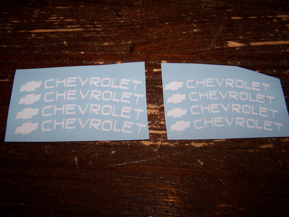 BRAKE CALIPER VINYL DECAL STICKER SET OF 8 CHOOSE LOGO, TEXT, OR CUSTOMIZE