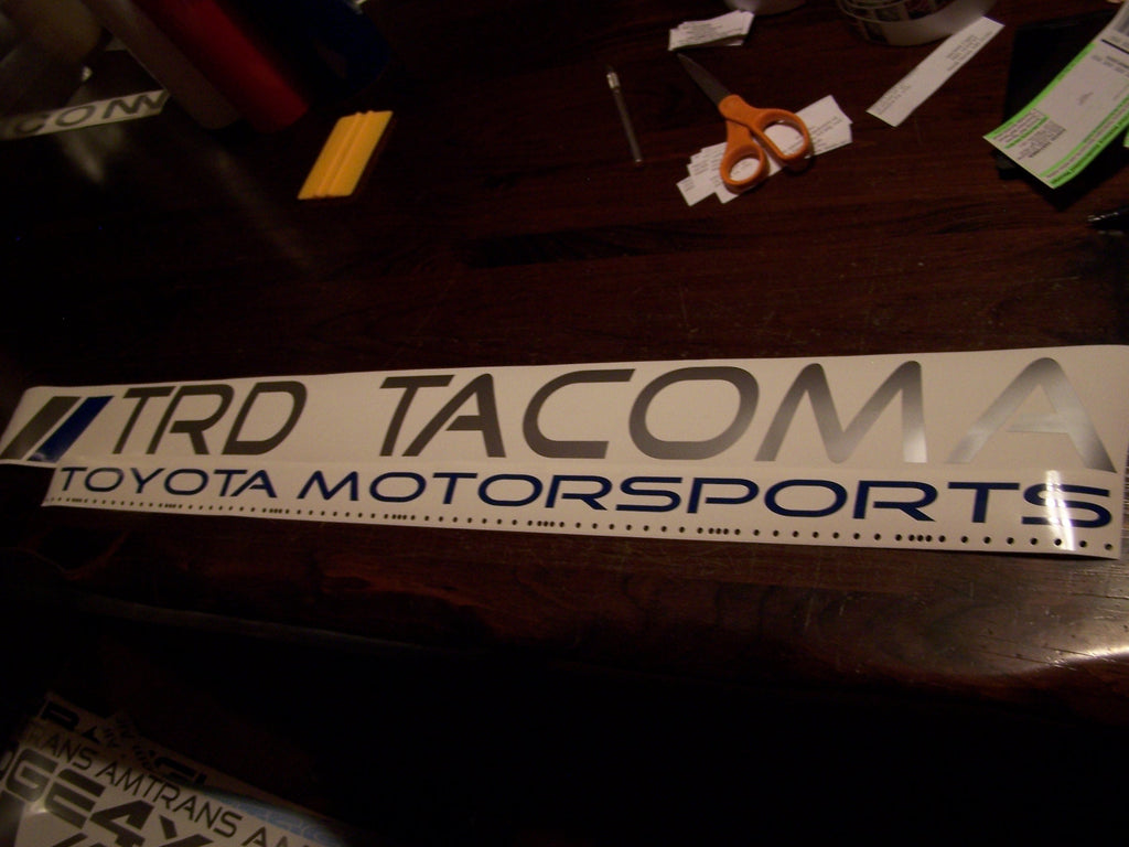 TRD TACOMA WINDSHIELD VINYL DECAL STICKER BANNER