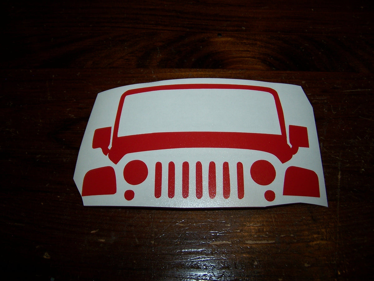 JEEP WRANGLER IDENTITY TAG VINYL STICKER DECAL TJ JK