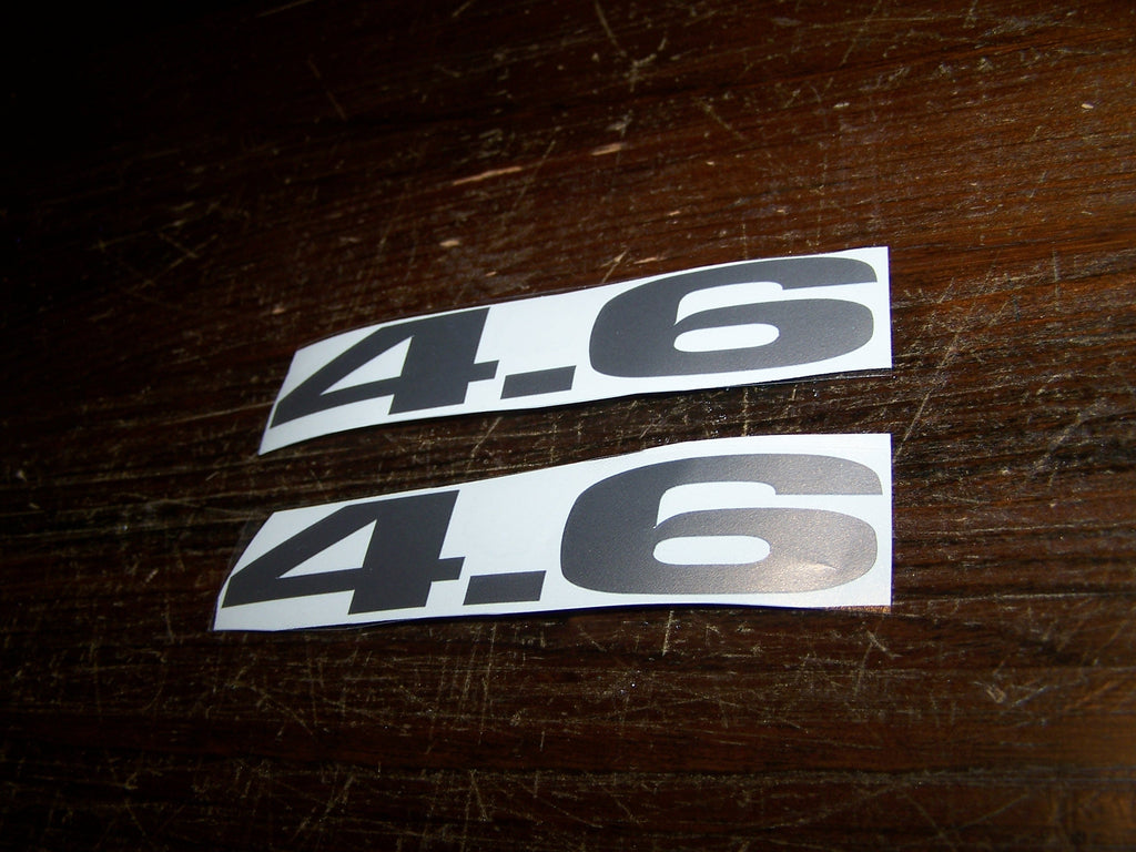 4.6 FENDER TRUNK HOOD SCOOP VALVE COVER VINYL DECAL SET