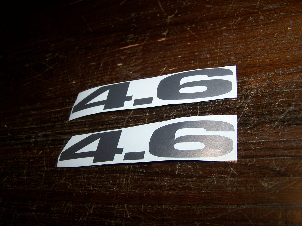 4.6 FENDER TRUNK HOOD SCOOP VALVE COVER VINYL DECAL SET