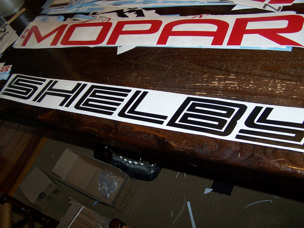 SHELBY WINDSHIELD VINYL DECAL STICKER BANNER CHOOSE SIZE & COLOR
