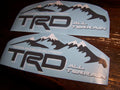 TRD ALL TERRAIN BEDSIDE / WINDOW STICKER VINYL DECAL SET OF 2