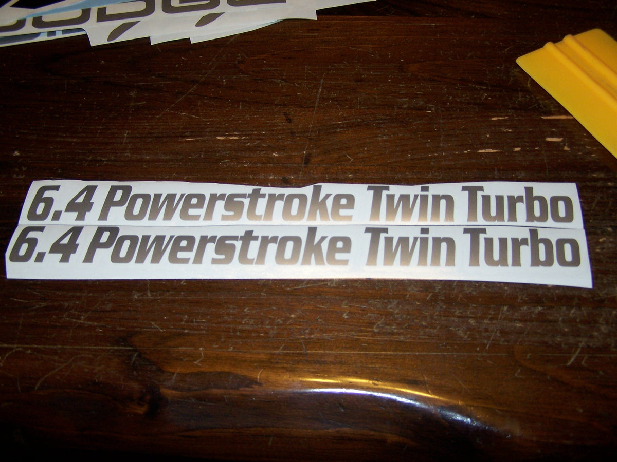 6.4 POWERSTROKE TWIN TURBO DECAL SET