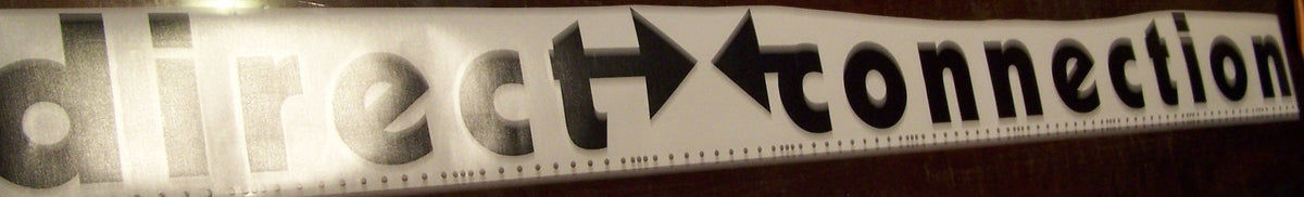 DIRECT CONNECTION WINDSHIELD/WINDOW DECAL CHOOSE SIZE