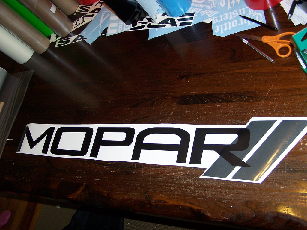 MOPAR WINDSHIELD DECAL STICKER BANNER CHOOSE SIZE AND 2 COLORS