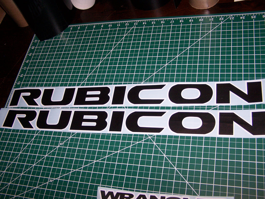 JEEP WRANGLER RUBICON JL JLU HOOD DECAL SET 2018 - 2025