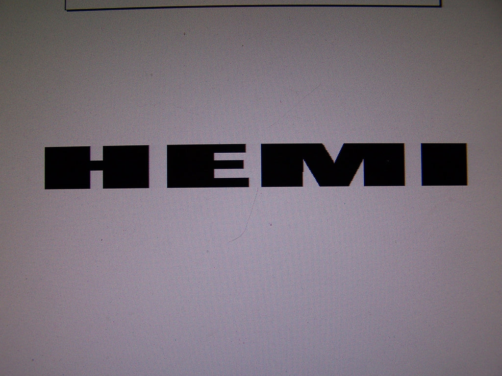 HEMI WINDSHIELD DECAL STICKER BANNER CHOOSE COLOR AND SIZE