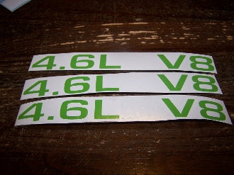 4.6L V8 HOOD SCOOP DECAL SET OF 3