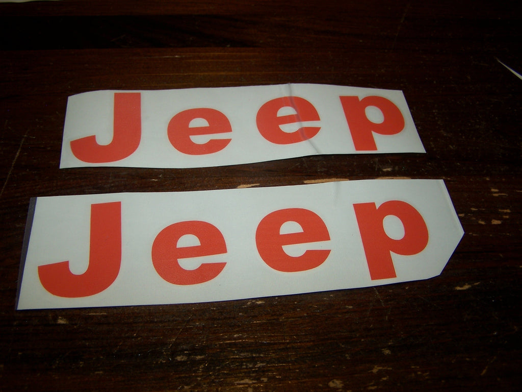 JEEP FENDER DECAL SET OF 2 WRANGLER CJ YJ SCRAMBLER