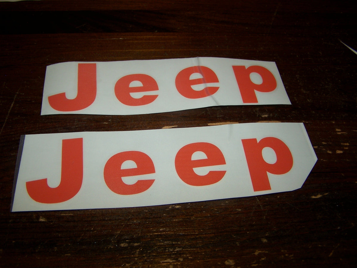 JEEP FENDER DECAL SET OF 2 WRANGLER CJ YJ SCRAMBLER
