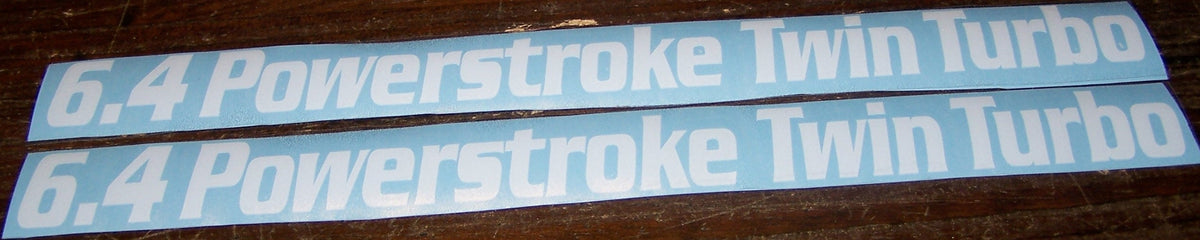 6.4 POWERSTROKE TWIN TURBO DECAL SET