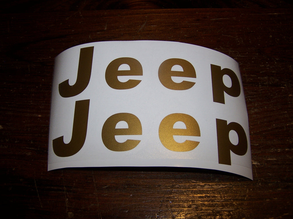 JEEP FENDER DECAL SET OF 2 WRANGLER CJ YJ SCRAMBLER