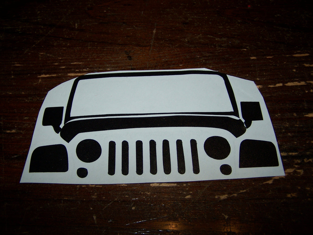 JEEP WRANGLER IDENTITY TAG VINYL STICKER DECAL TJ JK