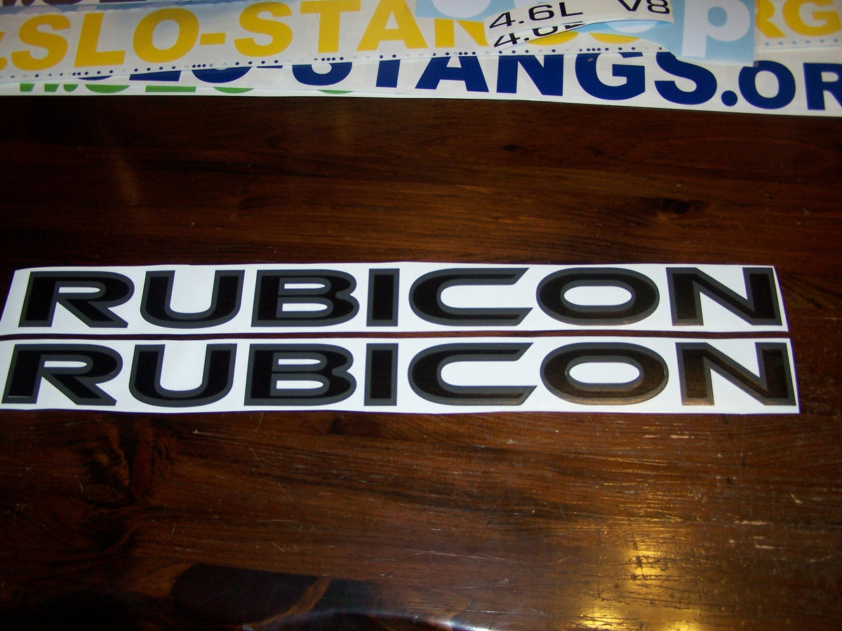 JEEP RUBICON 2 COLOR HOOD VINYL DECAL SET