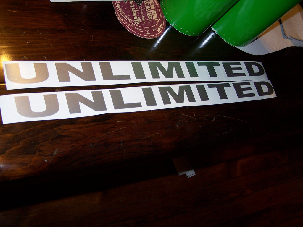 JEEP UNLIMITED HOOD DECALS WRANGLER JK TJ