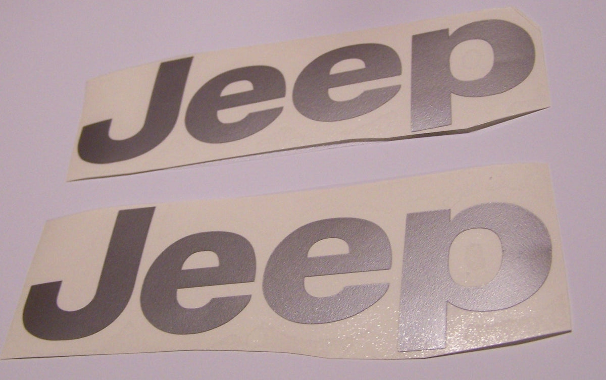 JEEP CUSTOM SIZE DECAL STICKER SET OF 2 WRANGLER RUBICON TJ JK