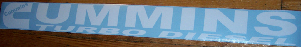 CUMMINS TURBO DIESEL WINDSHIELD DECAL CHOOSE SIZE & 2 COLORS