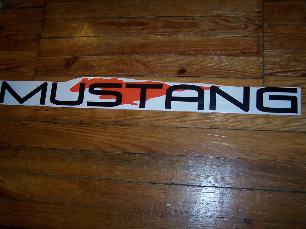 MUSTANG WINDSHIELD DECAL BANNER CHOOSE 2 COLORS