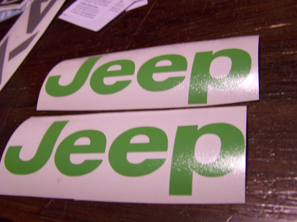 JEEP FENDER DECAL STICKER SET OF 2 WRANGLER RUBICON TJ JK