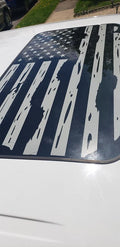 DODGE RAM 2009-2024 DISTRESSED AMERICAN FLAG SUNROOF VINYL DECAL