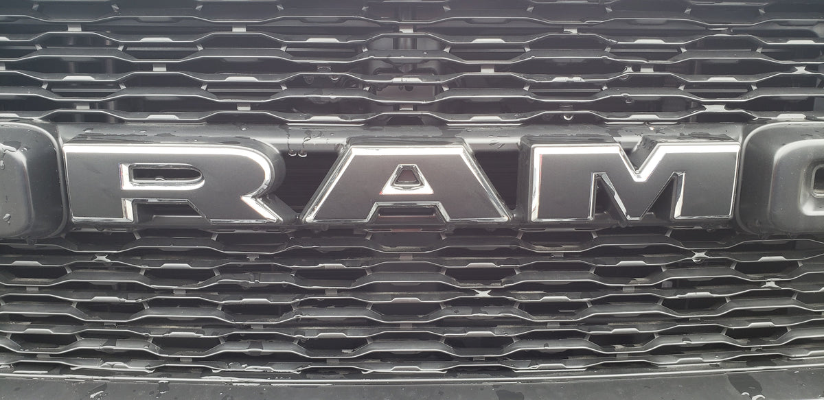 DODGE RAM GRILL OVERLAY DECAL CHOOSE COLOR 2018-2022