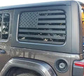 Rear Window American Flag Decal Fits Jeep Wrangler JK JKU 2011 2012 2013 2014 2015 2016 2017 2018, Precut Back Side Window Glass USA Flag Vinyl Sticker