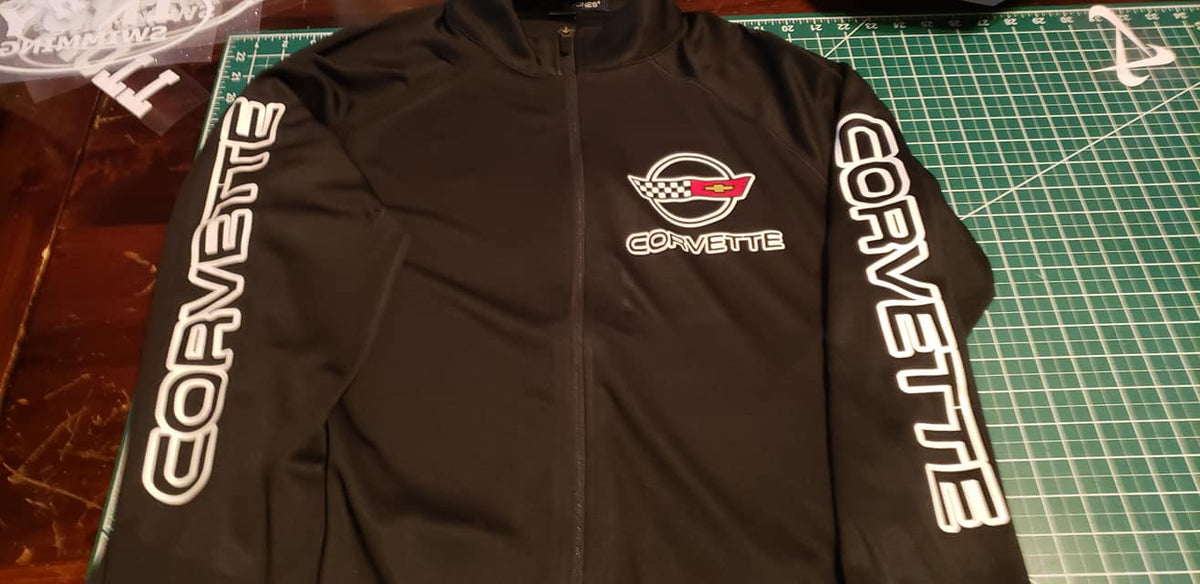 CORVETTE C4 DRI FIT JACKET W/ SCRIPT ON SLEEVES, FRONT & BACK