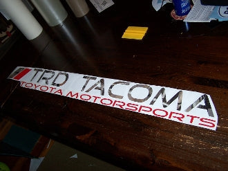 TRD TACOMA WINDSHIELD VINYL DECAL STICKER BANNER