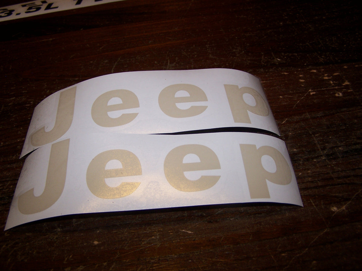 JEEP FENDER DECAL SET OF 2 WRANGLER CJ YJ SCRAMBLER