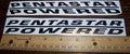 PENTASTAR POWERED DECALS
