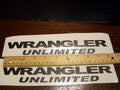 JEEP WRANGLER UNLIMITED FENDER DECALS VINYL STICKER SET OF 2
