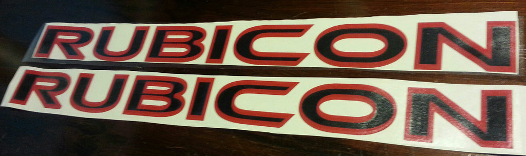 JEEP RUBICON 2 COLOR HOOD VINYL DECAL SET