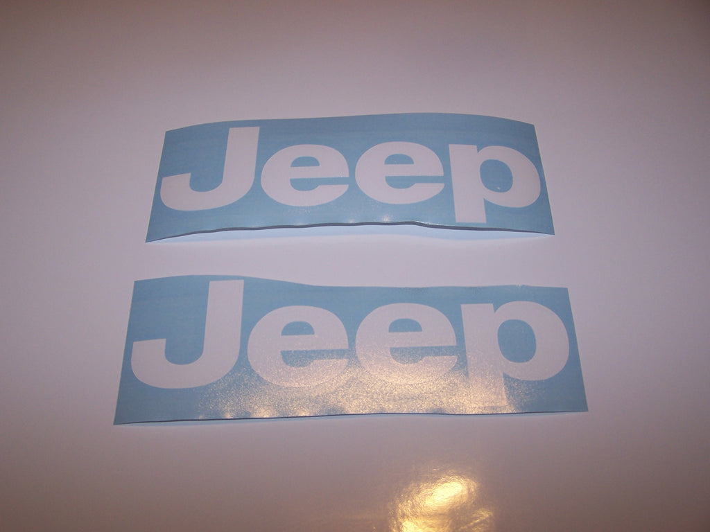 JEEP CUSTOM SIZE DECAL STICKER SET OF 2 WRANGLER RUBICON TJ JK