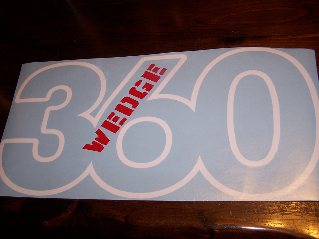 MOPAR 360 340 383 440 WEDGE HOOD DECAL STICKER