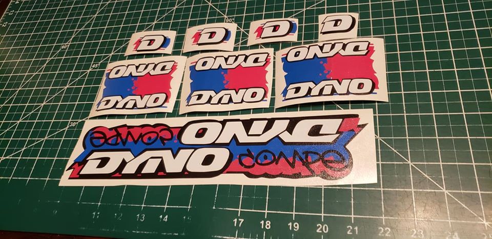 BMX DYNO COMPE DECAL SET 1986 1987 1988