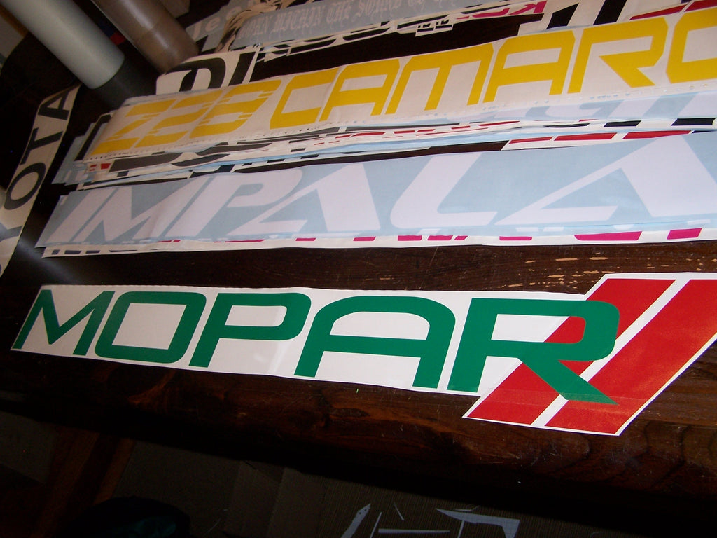 MOPAR WINDSHIELD DECAL STICKER BANNER CHOOSE SIZE AND 2 COLORS