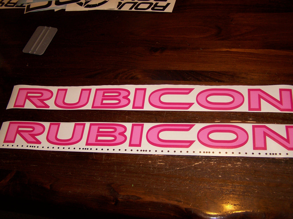 JEEP RUBICON 2 COLOR HOOD VINYL DECAL SET